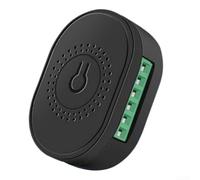 Remote Controlled For Zigbee Light Switch Module Compatible with For Tuya Two Channels Requires No Neutral Wire for Family Use (Black)