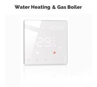 Remote Controlled WiFi Smart Thermostat With LCD Touch Screen Display Offering Temperature Management And Enhanced Safety Features(White Water/Gas)