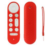 Remote Cover For Google TV Streamer 4K TV 2024, Silicone Case for Google GY3LE, Protective Case, Remote Case Holder Skin (red)