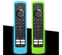 Remote Cover for Jvc/Toshiba/Xiaomi Fire Tv,Remote Cover Compatible with Fire Tv Glow-in-the-Dark,Shockproof & Washable,Remote Cover Compatible with Firestick Protect Your Remote,Easy Access(2pcs)