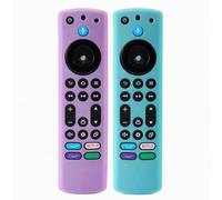 Remote Cover Silicone, 2-Pack for Fire Stick Remote | Soft Silicone, Washable, Anti-Slip, Color: Purple+Blue