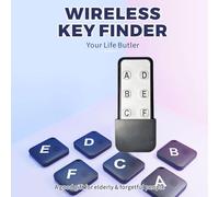 Remote Finder - Up to 90 dB Sound Function Tracker - 131Ft Range Wireless Key Tracker with Transmitter and 6 Receivers,for Elderly Adult Pet Luggage Lost Items