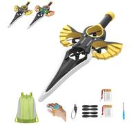Remote Flying Sword, 2025 New Remote Control Airplane with Autopilot and Gyro Stabilizer, 3-Speed Stunt Plane, Lightweight Easy Fly Rc Glider Outdoor Gift for Teens & Adults(A Gesture,2Battery)