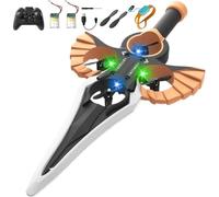 Remote Flying Sword, 360° Stunt Flip Flying Sword Rc Glider Interactive Flying Sword Drone For Adults Hand & Remote Controlled Flying Sword Drone With LED Lights(Black Gold)