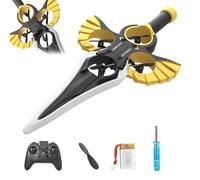 Remote Flying Sword,Flying Sword Rc Glider, Lightweight Easy To Fly Rc Glider, 3-Speed Control, Stunt Remote-Controlled, Gift for Adults or Teens (Dual battery,Handle - B)