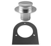 Remote Fuel Tank Filler Neck Replaces 17-2530 Fits for 2 Inch Hose Connection, With Billet Aluminum Gas Cap and Weld-On Steel Mount Bracket