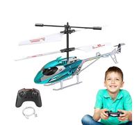 Remote Helicopter Toy - Rechargeable RC Aircraft Flying Helicopter For Kids | Stable Flight Remote Toy With LED Light, Safe Propellers, Easy For Outdoor Use, Flying Gift For B