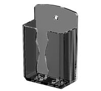 Remote Holder - Remote Mount Wall Mounted - Chargers Caaddy | Chic Translucent Tray | No Drill Floating TV Controller | Wall Media Storage Box for Home Hotel Business