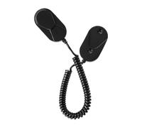 Remote Holder Wall Mount | Remote Control Shelf with Retractable Spring Rope - Anti-Lost Magnetic Controller Bracket for Bedside Bedroom