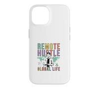 Remote Hustle Global Life Digital Nomad Design Case for iPhone 14