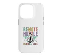 Remote Hustle Global Life Digital Nomad Design Case for iPhone 14 Pro