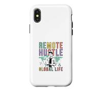 Remote Hustle Global Life Digital Nomad Design Case for iPhone X/XS