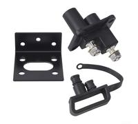 Remote Jump Start Terminal Kit 177305031 for Forklifts Fire Trucks Cranes, Weather-Resistant Protection Direct Replacement Steel Bracket with Cap for Sanitation & Agricultural Machinery