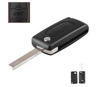 Remote key Case for 207 307 308 407 607 807 For C2 C3 C4 C5 C6 Flip Folding Car Key shell 2Buttons 3Buttons (3Button, HU83 BLADE-CE0536)