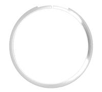 Remote Key Fob Ring Trim Aluminum Alloy Replacement for MINI R55 R56 R57 R58 R59 R60 Smart Key Side Bezel Protective Cover Accessory (Silver)