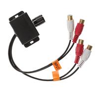 Remote Level Control for Car Audio with Rca Connectors Volume Control | Metal Housing, Inline Attenuation, Stable Transmission, Dashboard Mounting, Compatible with Subwoofers and Rca Line-level