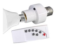 Remote Light Socket | E27 Bulb Base Holder | Timing Function, Wireless Lamp Base Holder for Home Automation Ceiling Fixture Living Room Garage
