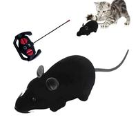 Remote Mouse - Durable Material Realistic Remote Mouse Wireless Tracking Electronic Interactive Cat Toys | Squeaky Mouse Cat Toy Battery Operated i