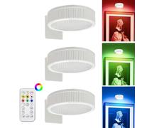Remote Operated Picture Wall Lamp Triple Level Dimmable Interior Painting Spotlight Art Display Lighting Bar Fixture | Contemporary Exhibit Illumination With Auto Timer For Coffee Shop Gallery Corrido