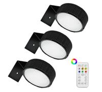 Remote Operated Picture Wall Lamp Triple Level Dimmable Interior Painting Spotlight Art Display Lighting Bar Fixture | Contemporary Exhibit Illumination With Auto Timer For Coffee Shop Gallery Corrido