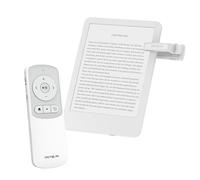 Remote Page Turner Clicker for Kindle Paperwhite Colorsoft Oasis Scribe Kobo/Bluetooth Control for Boox e-Reader iPad iPhone Android Phone Tablet Galaxy YouTube TikTok Camera - Dual Control (White)