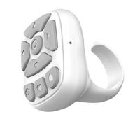 Remote Page Turner - Wireless Clicker Button, Finger Slide Controller | Rechargeable Presentation Tool, Device Pairing Feature, Handy Remote For Music Sheets Phones Cameras Ebook Reading Tablet
