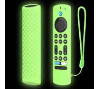 Remote Protective Case Fit For Fire TV-Stick 4K-Max Voice, Drop Protection, Silicone Sleeve Shockproof Anti Slip Remote Holder Cover With Lanyard(Luminous green)