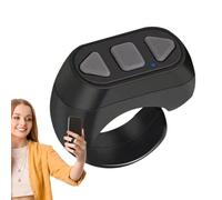 Remote Scroll Ring, Page Browse Clicker, Remote Clicker for Phone Clicker to Turn the Page | Wireless Video Remote Control for Page Flying, Button Ring