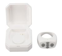 Remote Scrolling Ring for Wireless Bluetooth Remote Control Page Turner for Ebook Reading, Rechargeable Camera Shutter Short Video and Music Remote Clicker (White)