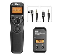 Remote Shutter Release Camera Wireless Remote Control with 2 Connecting Cables DC0/DC2, Pixel TW-283 Shutter Release Cable Timer Compatible for Nikon Cameras, 80M+ Remote Distance
