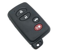Remote Smart Key Fob Shell Case Fit for Toyota Highlander Venza 2008-2016 Keyless Entry Replacement Car Key Fob Housing (Black)
