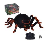 Remote Spider, Electric Land Wall Climbing Dual Mode Spider Prank Toy 8 Furry Moving with Individually Legs, Texture