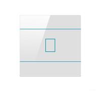 Remote Touch Light Switch, No Neutral Required, Tempered Glass, LED Indicator, 110-240V, Single Live Wire, Compatible with LED/CFL/Incandescent, 86 Type, Home Office(white)