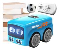 Remote Vehicle with Manual Movement: Sensor Activated Intelligent Driving, Interactive Children's Bus with Automatic Bypass | School Activity Family Game Fiesta Recompens