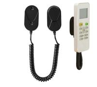 Remote Wall Holder, TV Remote Holder with Retractable Spring Rope, Anti-Lost Magnetic Controller Bracket for Bedside Bedroom