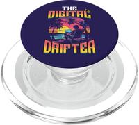 Remote Work Funny Quote The Digital Drifter Digital Nomad PopSockets PopGrip for MagSafe