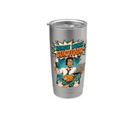 Remote Work Survivor Comic Humor Design for Home Office Stainless Steel Insulated Tumbler