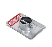 Removable 2" Round Trailer Jack Foot Plate 5000 lbs Capacity with Pin Base for A-Frame Boat RV Camper Parts - Trailer Parts