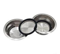 Removable 51mm Stainless Steel Espresso Filter Basket Coffee Bowl Replacement For Dedica EC680 EC685 EC331 Portafilter Insert Single And Double Shot Holder(2 cup basket)