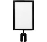 Removable A4 ion Sign Holder - Rope Barrier Posts for Crowd Control & Queue Management - Versatile Signage Solution for Events Exhibits & Retail Spaces