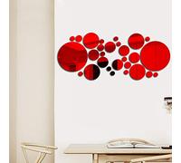 Removable Acrylic Wall Decals DIY Decorative Round Stickers Lightweight Home Decor for Living Room Bedroom Bathroom and More