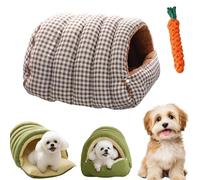 Removable and Washable Winter Closed-off Cat Bed, Cozy Monster Cat Bed, 2025 New Pet Cave for Indoor Cats, Soft Plush Winter Closed-off Cave Puppy House for Cats & Small Dogs (F,L)