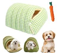 Removable and Washable Winter Closed-off Cat Bed, Cozy Monster Cat Bed, 2025 New Pet Cave for Indoor Cats, Soft Plush Winter Closed-off Cave Puppy House for Cats & Small Dogs (E,L)