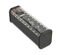 Removable Batteries Case, Charging Box, Removable Case, 22.5 W Batteries Case, Storage Box, Transparent, Portable 2 USB Ports, Outdoor Generators, Sleeves for Most Phone Types, black, see description