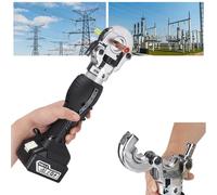 Removable Battery Crimping Tool with 2 Rechargeable 4.0Ah Batteries, 170 Crimping Times (Cu150mm²), 2h Charging Time for Workshop and Field Use