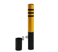 Removable Bollard Post - Durable Yellow Steel Pipe for Traffic Control and Security(75cm 1pcs)