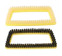 Removable brush head for Karcher SC15 Series SC15 CTK1020 thorough cleaning performance with heat resistant nylon bristles (Transparent+Black)