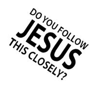 Removable Bumper Jesus Decoration, Car Decals Sticker, Weatherproof Faith Based Decal, Inspirational Vehicle Sticker, Christian Car Accessory for Truck Van Rv Boat Wall Window Tailgate Usage