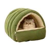 Removable Cats Bed | Pet Dogs Cave Nest Bed | Cotton Cat Sleeping Bag Tents for Indoor | Removable Washable Winter Closed Small Cat House Beds | Anti-Anxietys Cuddler Kitten Dog Houses for Animals