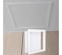 Removable Ceiling Access Door - Metal Attic Hatch Easy Open White Drywall Inspection Cover for Plumbing Cables & - 25x55cm (9.8x21.7in)
